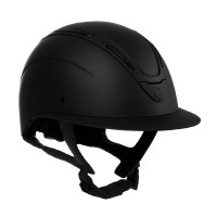 Casco da donna Equestro Apocalypse con calotta opaca omologato EN 1384-2023 Nero / nero Casco da donna Equestro Apocalypse con calotta opaca omologato EN 1384-2023 Nero / nero