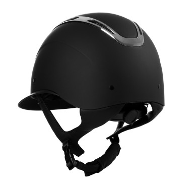 Casco da donna Equestro Apocalypse con calotta opaca omologato EN 1384-2023 Nero / canna di fucile