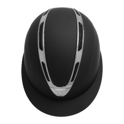 Casco da donna Equestro Apocalypse con calotta opaca omologato EN 1384-2023 Nero / canna di fucile