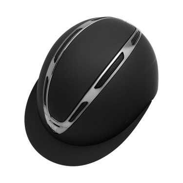 Casco da donna Equestro Apocalypse con calotta opaca omologato EN 1384-2023 Nero / canna di fucile