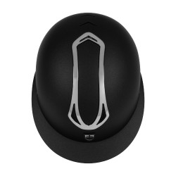 Casco da donna Equestro con visiera larga omologato EN 1384-2023 Nero / canna di fucile