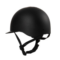 Casco da donna Equestro con visiera larga omologato EN 1384-2023 Nero / canna di fucile