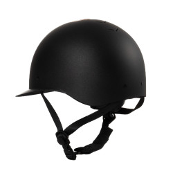 Casco da donna Equestro con visiera larga omologato EN 1384-2023 Nero / oro rosa