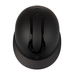 Casco da donna Equestro con visiera larga omologato EN 1384-2023 Nero / nero lucido Casco da donna Equestro con visiera larga omologato EN 1384-2023 Nero / nero lucido