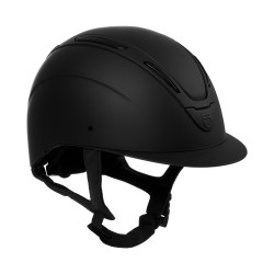 Casco unisex Equestro Apocalypse con calotta opaca EN 1384-2023 Nero / nero