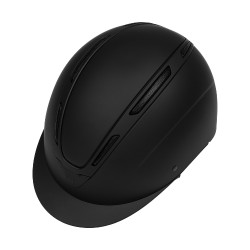 Casco unisex Equestro Apocalypse con calotta opaca EN 1384-2023 Nero / nero