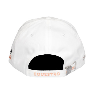 Cappellino da donna Equestro con logo in strass Bianco