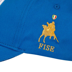 Cappellino unisex Equestro x FISE Blu di Savoia