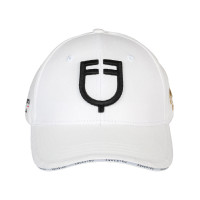Cappellino unisex Equestro x FISE Bianco Cappellino unisex Equestro x FISE Bianco