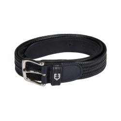 Cintura in pelle elastica Equestro Nero