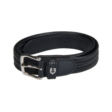 Cintura in pelle elastica Equestro Nero