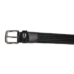 Cintura in pelle elastica Equestro Nero
