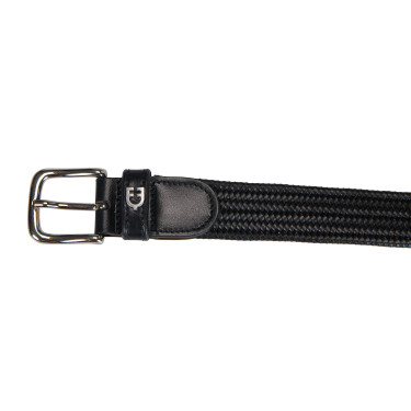Cintura in pelle elastica Equestro Nero