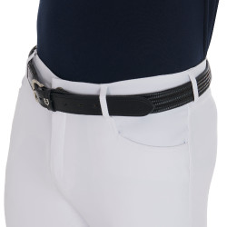 Cintura in pelle elastica Equestro Nero