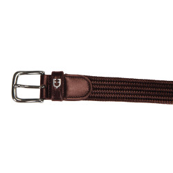 Cintura in pelle elastica Equestro Marrone