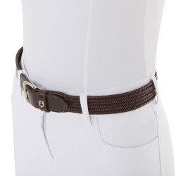 Cintura in pelle elastica Equestro Marrone