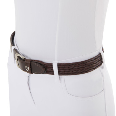 Cintura in pelle elastica Equestro Marrone