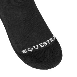 Calze unisex Equestro Basic in tessuto tecnico Nero / bianco
