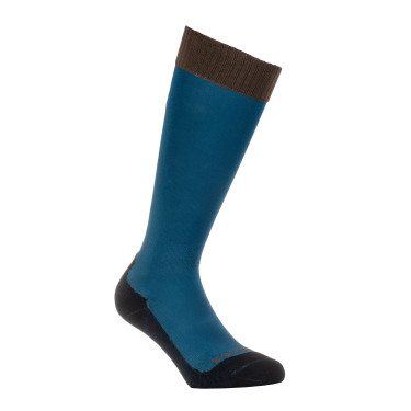 Calze unisex Equestro Basic in tessuto tecnico Corallo blu / noce