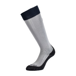 Calze unisex Equestro Basic in tessuto tecnico Grigio ghiacciato / blu blazer marinaio