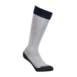 Calze unisex Equestro Basic in tessuto tecnico Grigio ghiacciato / blu blazer marinaio