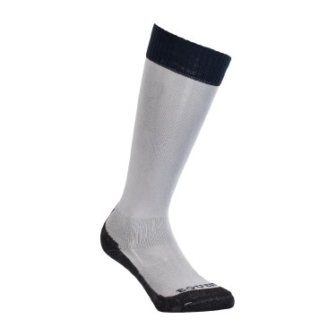 Calze unisex Equestro Basic in tessuto tecnico Grigio ghiacciato / blu blazer marinaio