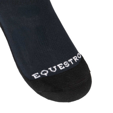 Calze unisex Equestro Basic in tessuto tecnico Blazer navy / bianco Blu marino