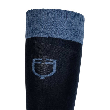 Calze unisex Equestro Basic in tessuto tecnico Blazer marine / berling sea Blu