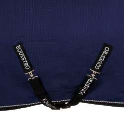 Coperta da box Equestro x FISE in tessuto a nido d’ape Blazer marine Blu marino