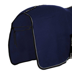 Coperta da box Equestro x FISE in tessuto a nido d’ape Blazer marine Blu marino