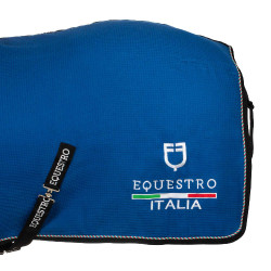 Coperta da box Equestro x FISE in tessuto a nido d’ape Blu di Savoia