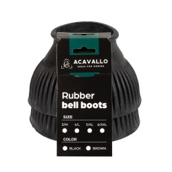 Stivaletti in gomma Acavallo con logo Nero