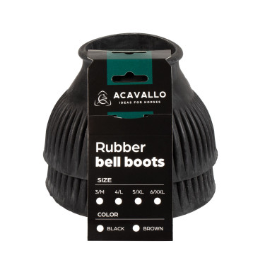 Stivaletti in gomma Acavallo con logo Nero