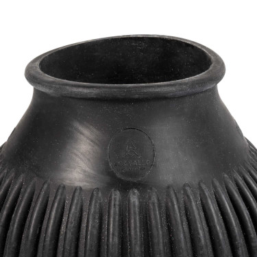 Stivaletti in gomma Acavallo con logo Nero