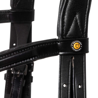 Briglia anatomica Equestro in pelle Nero