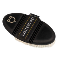 Spazzola da strigliare Equestro flessibile con setole morbide Naturale Marrone Spazzola da strigliare Equestro flessibile con setole morbide Naturale Marrone