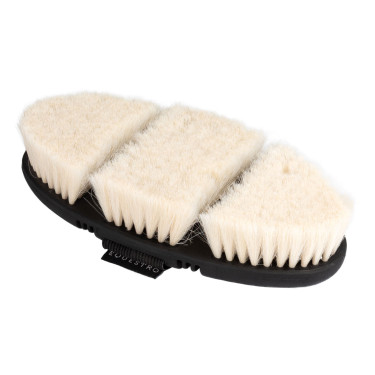 Spazzola da strigliare Equestro flessibile con setole morbide Naturale Marrone