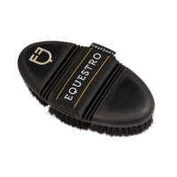 Spazzola morbida naturale flessibile Equestro Nero Spazzola morbida naturale flessibile Equestro Nero