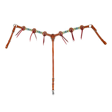 Pettorale western Pool’s Blue Star Naturale Marrone