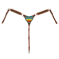 Collare pettorale western Pool’s decorazione tappeto Naturale Marrone