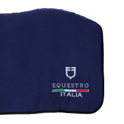 Coperta in pile Equestro x FISE con chiusura frontale Blazer marine Blu marino