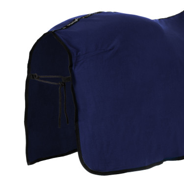 Coperta in pile Equestro x FISE con chiusura frontale Blazer marine Blu marino