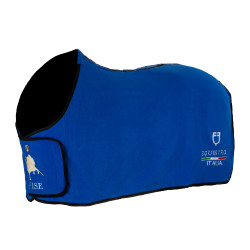 Coperta in pile Equestro x FISE con chiusura frontale Blu di Savoia Coperta in pile Equestro x FISE con chiusura frontale Blu di Savoia