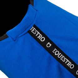 Coperta in pile Equestro x FISE con chiusura frontale Blu di Savoia Coperta in pile Equestro x FISE con chiusura frontale Blu di Savoia