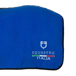 Coperta in pile Equestro x FISE con chiusura frontale Blu di Savoia Coperta in pile Equestro x FISE con chiusura frontale Blu di Savoia