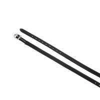 Cinghie per speroni Equestro in pelle con inserto elastico Nero