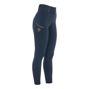 Leggings da donna Equestro leggeri a taglio slim Blazer marine Blu marino