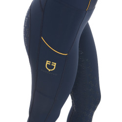 Leggings da donna Equestro leggeri a taglio slim Blazer marine Blu marino