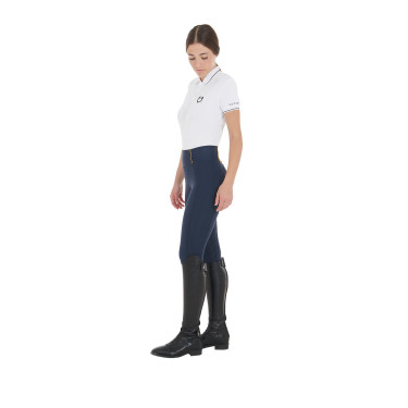 Leggings da donna Equestro leggeri a taglio slim Blazer marine Blu marino