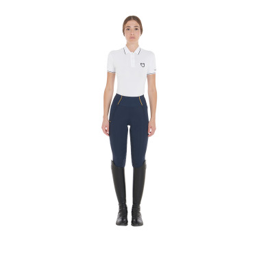 Leggings da donna Equestro leggeri a taglio slim Blazer marine Blu marino